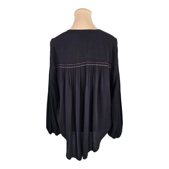 Gentle Fawn NWT Rosemarin Blouse Black Long Sleeve Sz XS - Picture 5 of 11